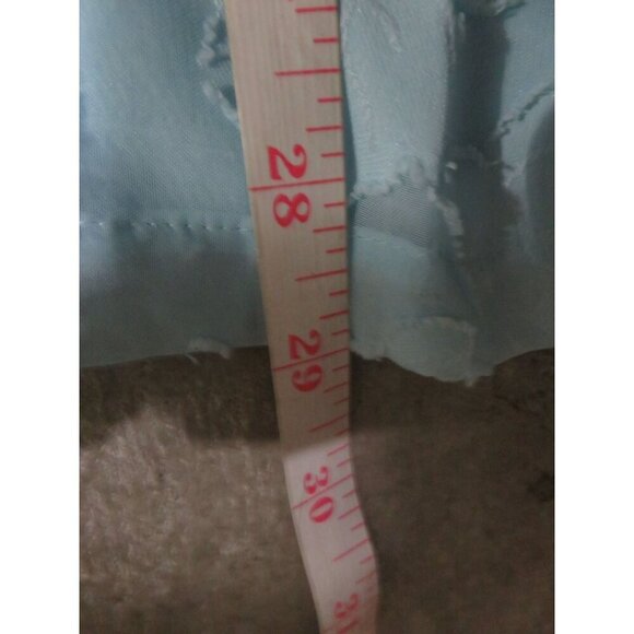 BOGO RXB Woman Light Pastel Blue Floral Embossed 3/4 ruffle Sleeve Flowy top 1X - Picture 9 of 9